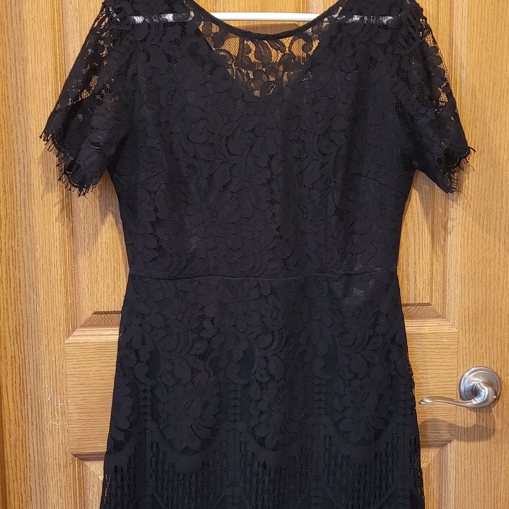 Elegant Black Lace Dress